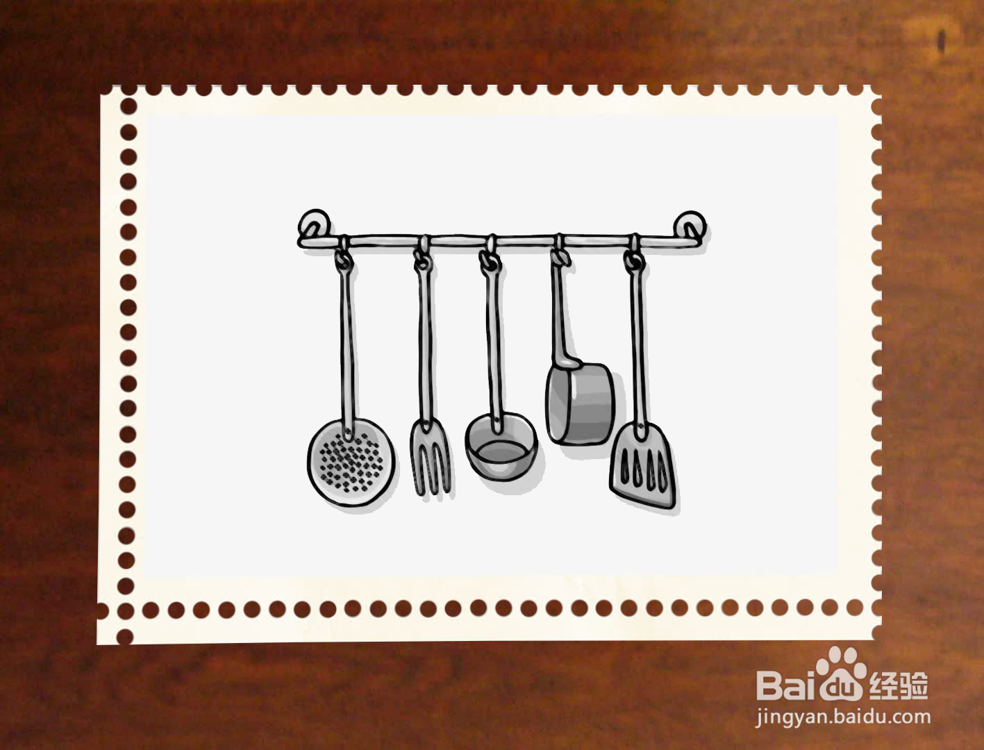 厨房用具简笔画