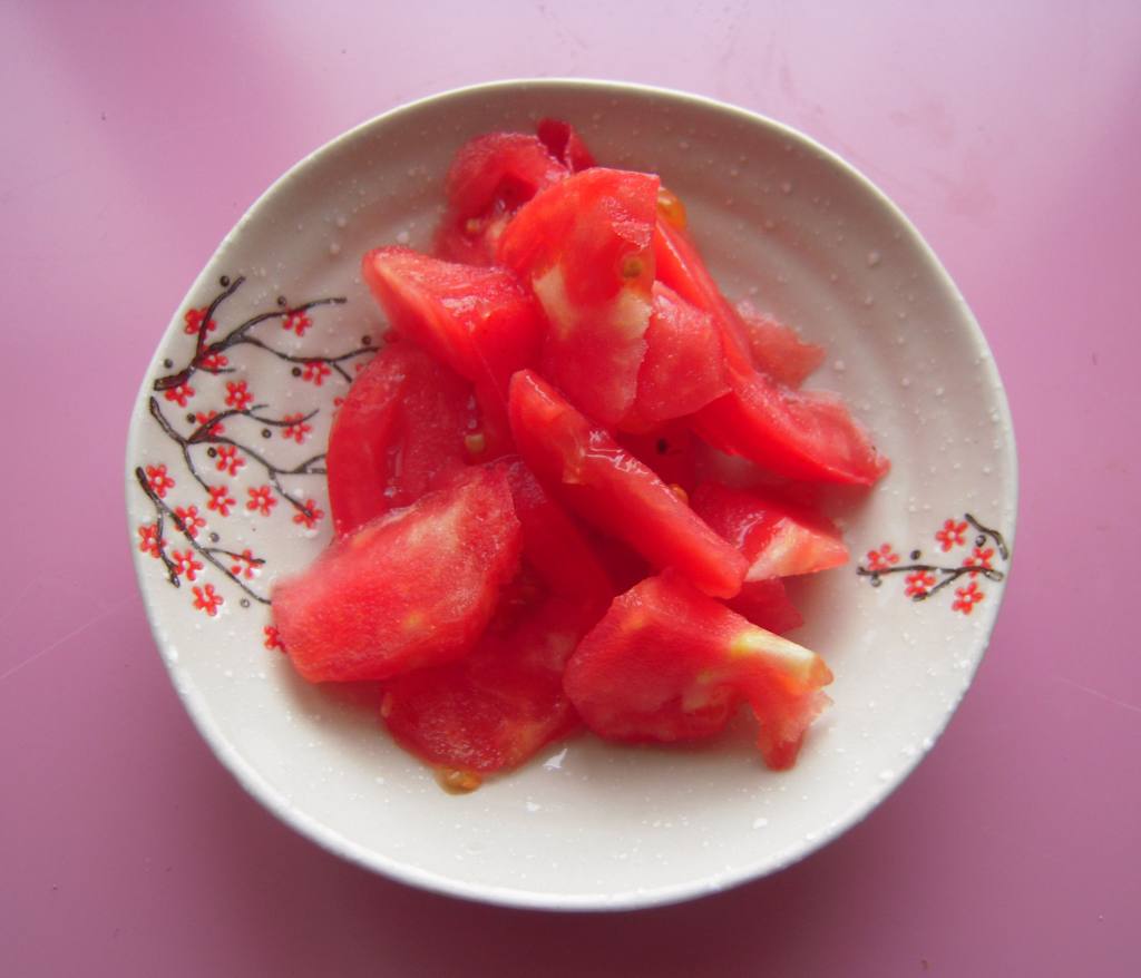 番茄鸡蛋荆芥汤面，味道真的棒极了！