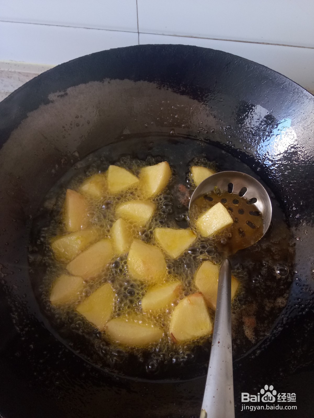 糖醋炒紫薯苹果