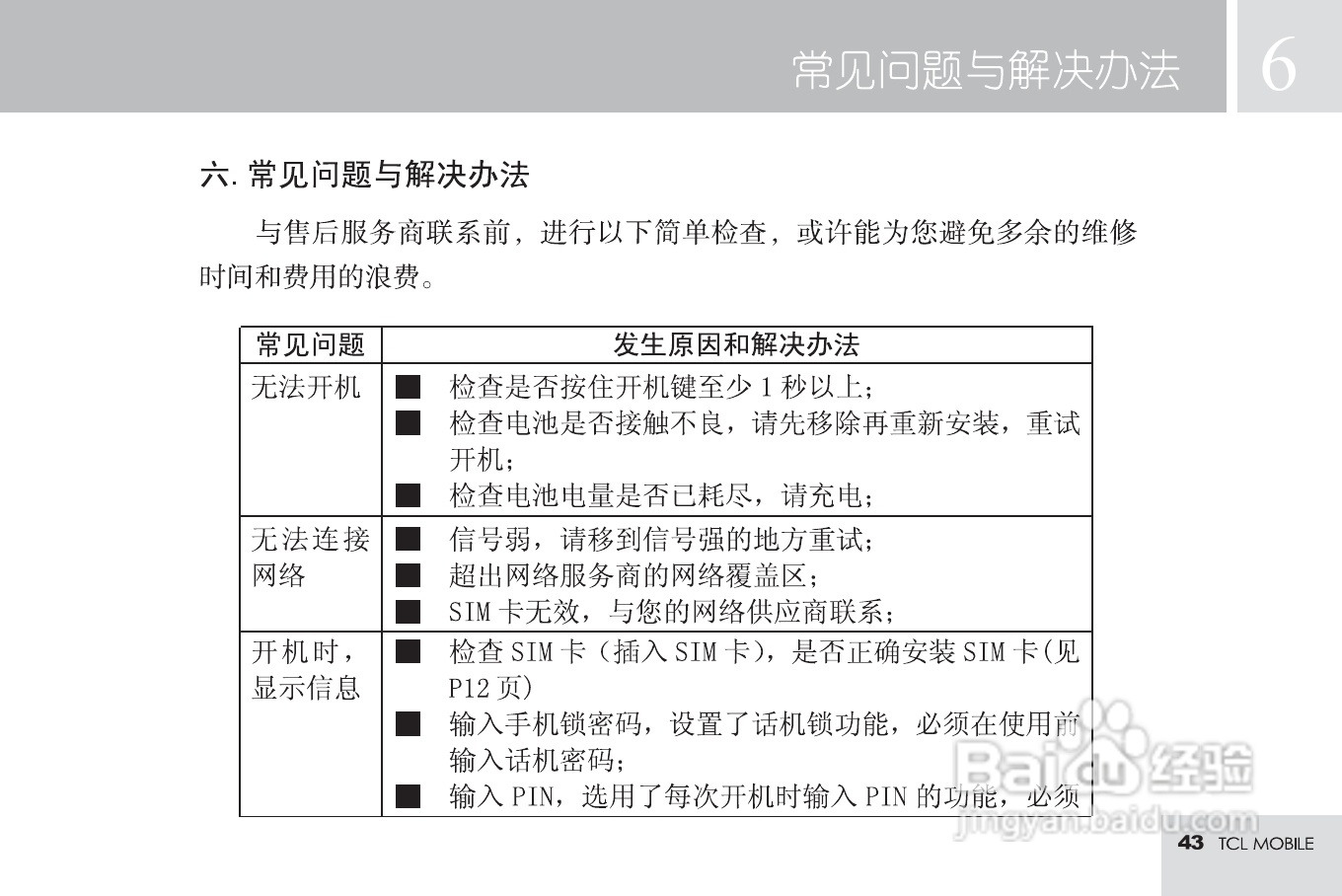 TCL T16手机使用说明书:[5]