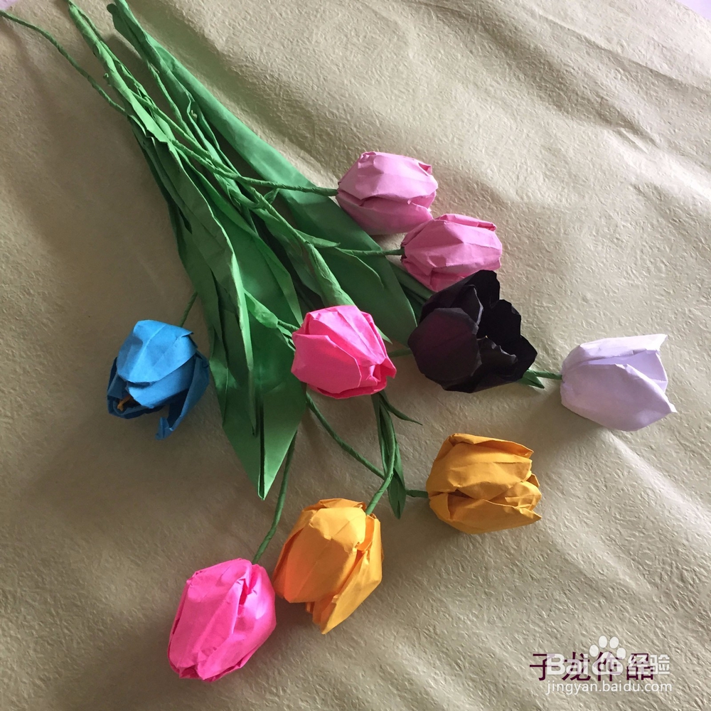 郁金香叶子的折法