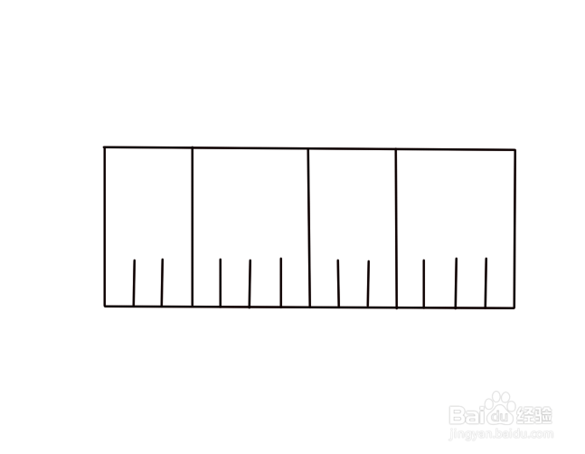 钢琴键简笔画