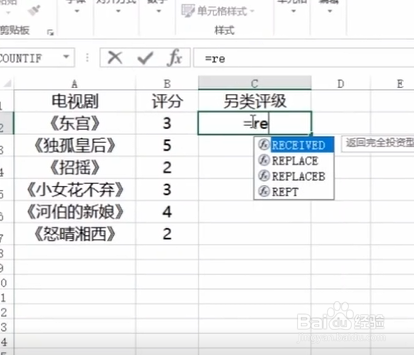 Excel另类评级。