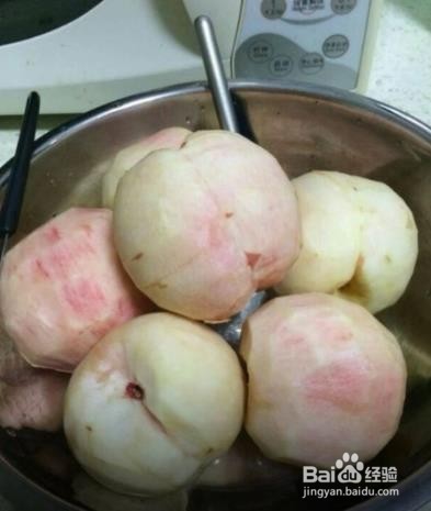 水蜜桃罐头的做法