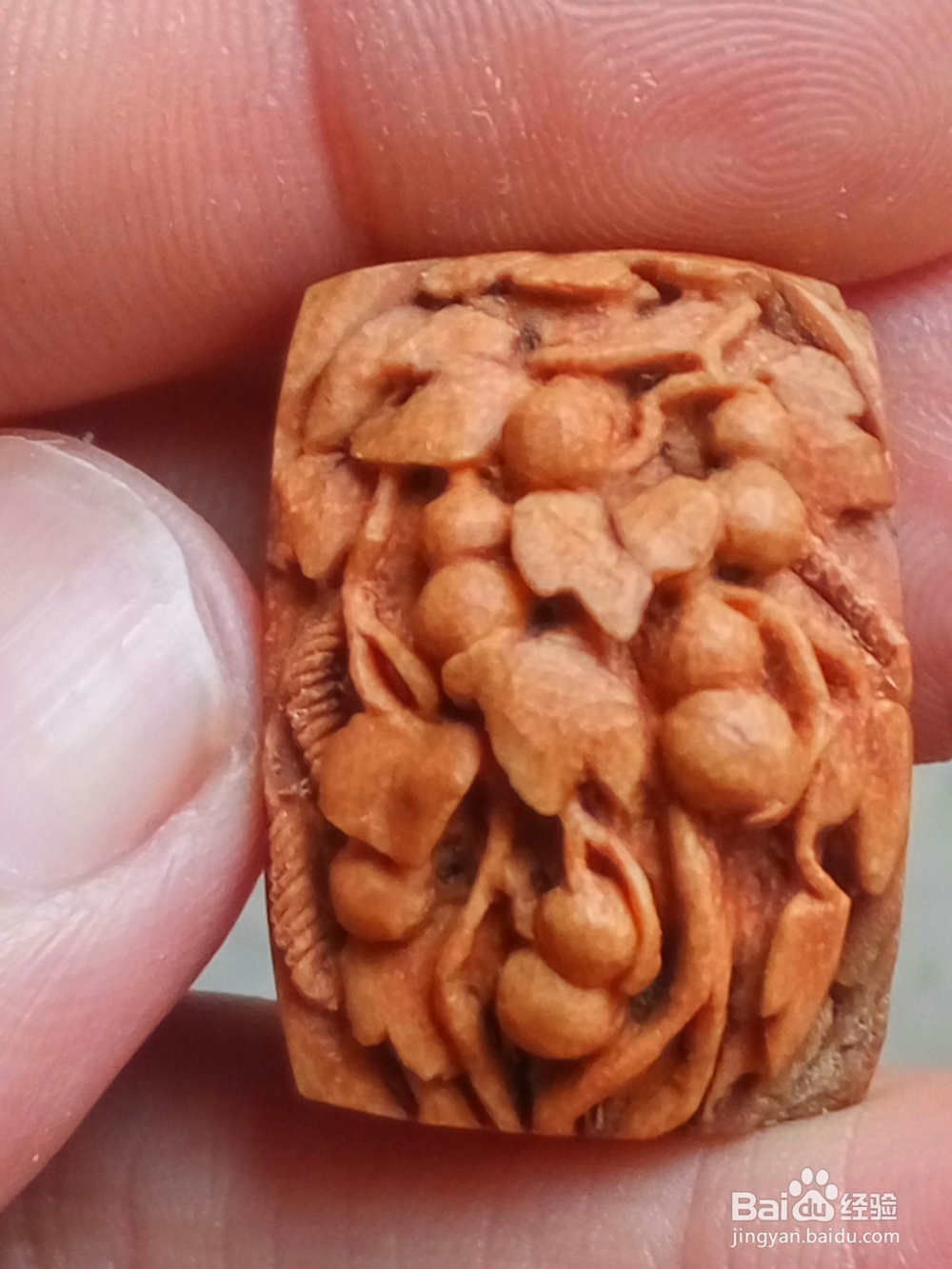 桃核雕刻福禄万代方牌雕刻过程