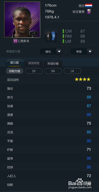 FIFA OL3平衡度最佳球员推荐(中前卫篇)