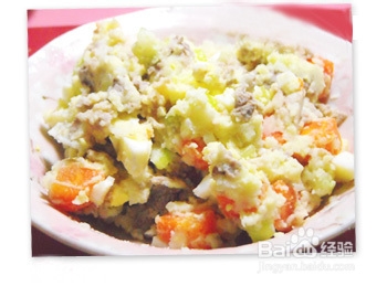 狗狗食谱：[3]羊肉鸡蛋马铃薯沙拉