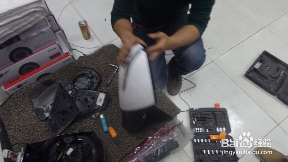 新胜达I45格锐全景影像安装全景行车记录仪全景