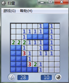 没有网络的电脑下能玩的游戏--扫雷