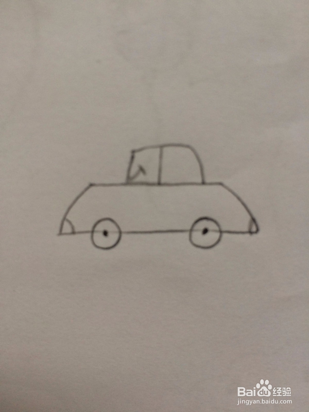 小轿车简笔画是怎样画的