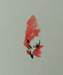 自制精致的水墨画书签