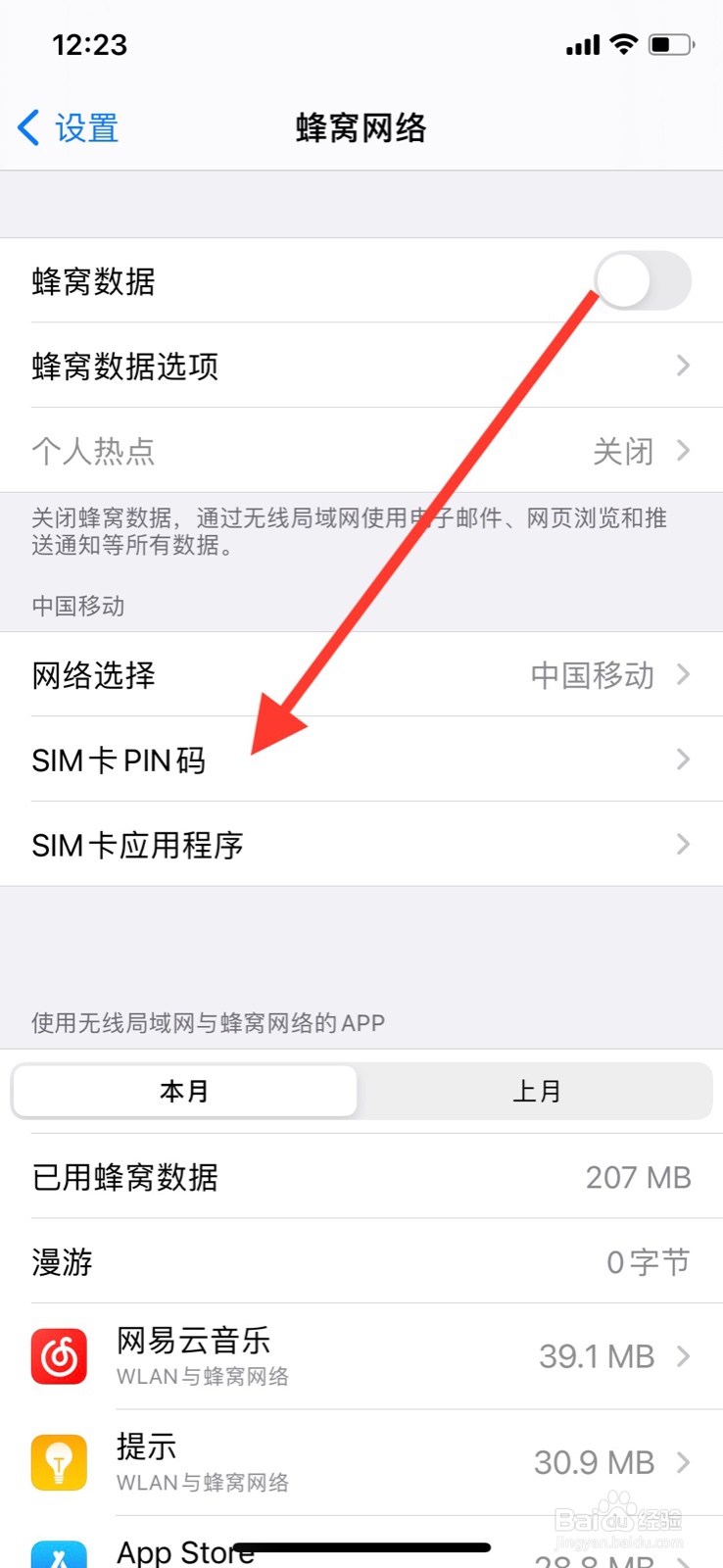 苹果手机如何关闭“SIM卡PIN码”功能