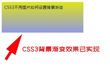 css3不用图片如何设置背景渐变