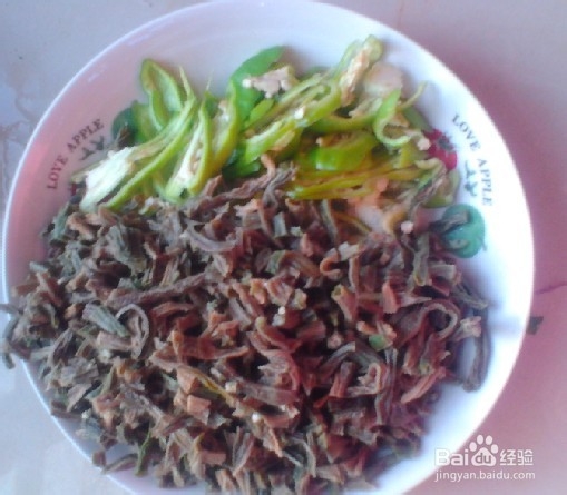 教你做肉末炒枯豆角
