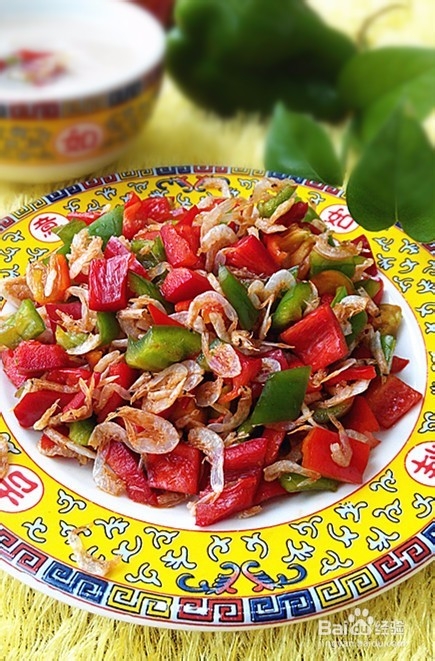 红绿辣椒拌虾皮