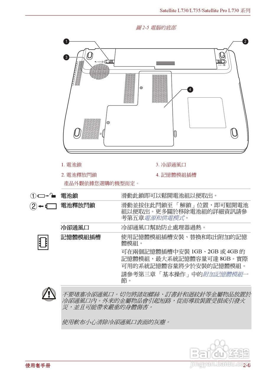 东芝Satellite L735笔记本电脑使用说明书:[4]