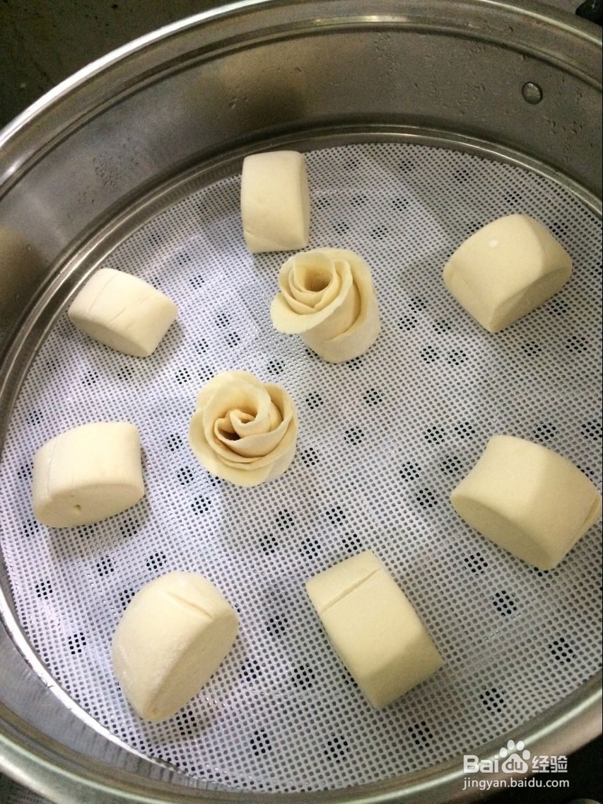 馒头之花:白玫瑰的做法