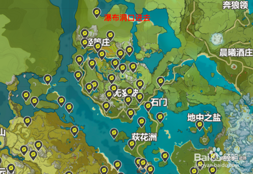 原神岩神瞳位置分布图