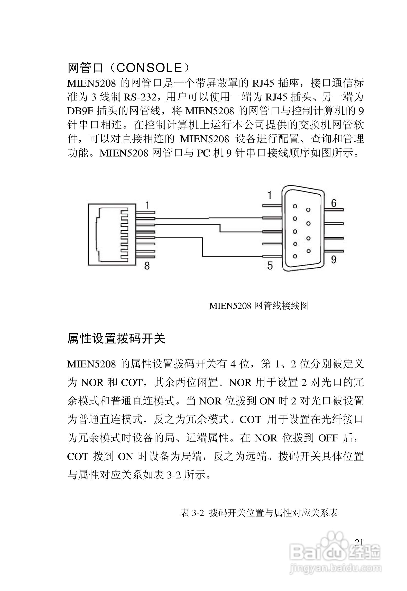 迈威网管冗余型MIEN5208工业以太网交换机用户手册:[3]