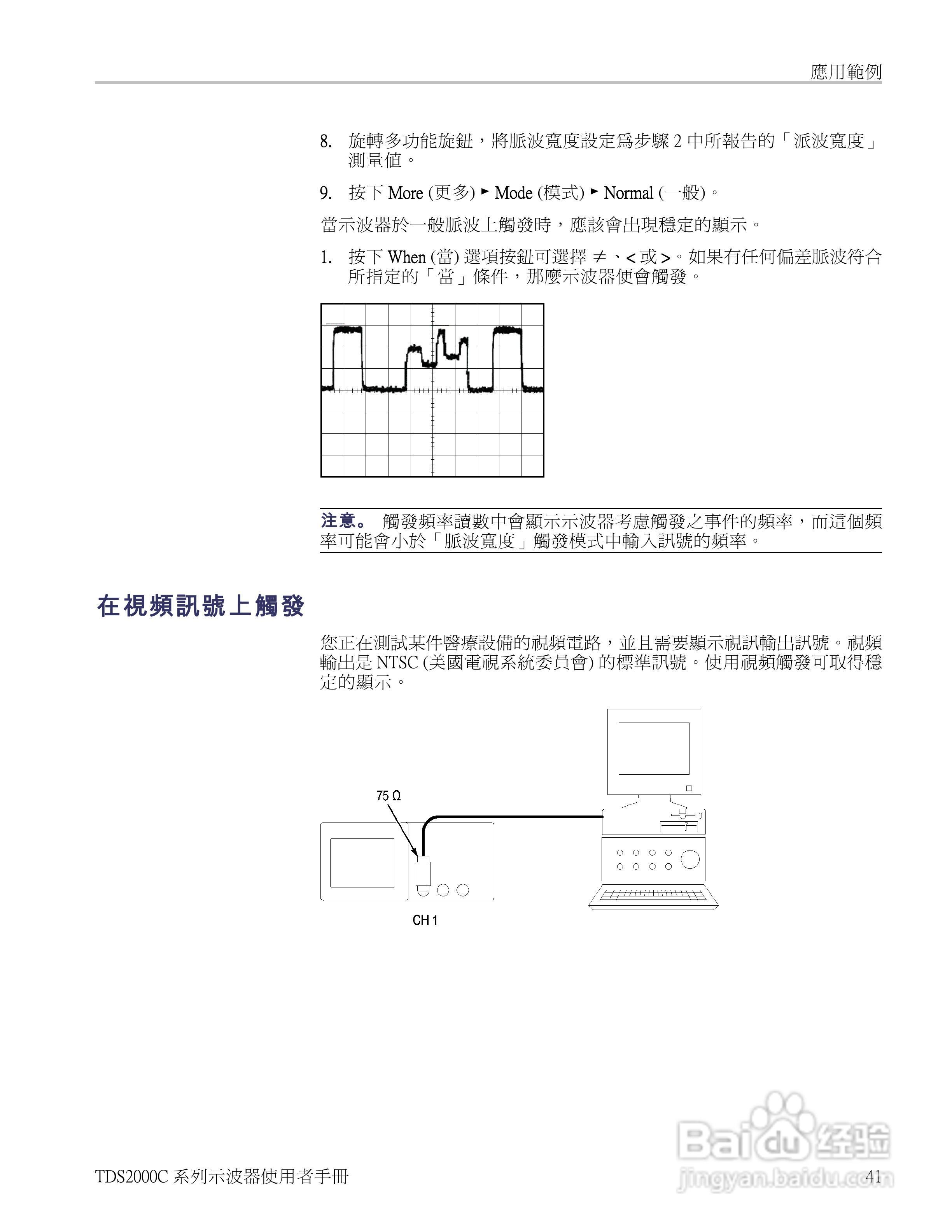 Tektronix TDS2000C系列数位储存示波器说明书:[6]