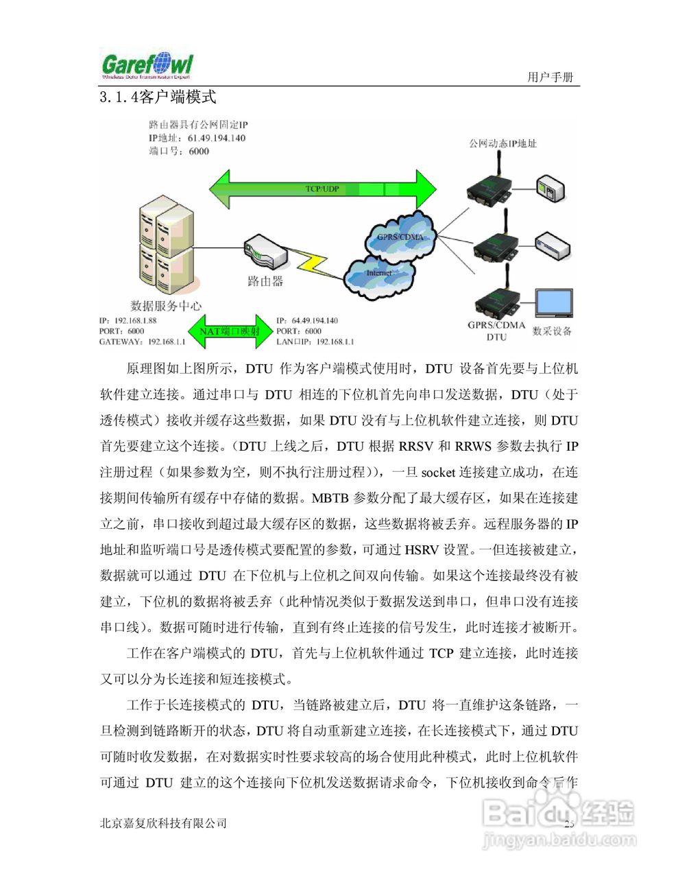 GF-2008BN外置式GPRS IP调制解调器用户手册:[3]