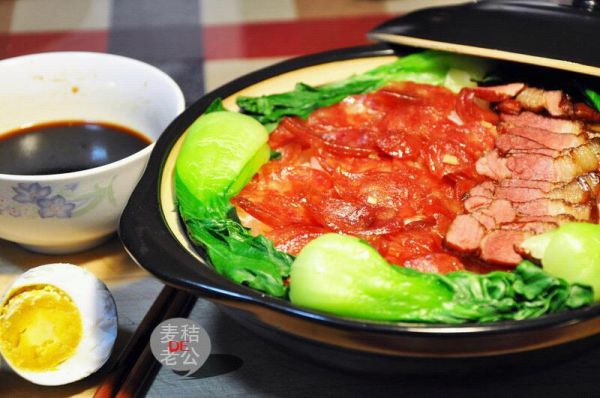 腊味双拼煲仔饭