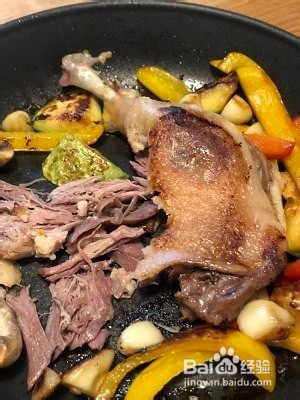 鸭腿煎蔬菜【特别简单好做】