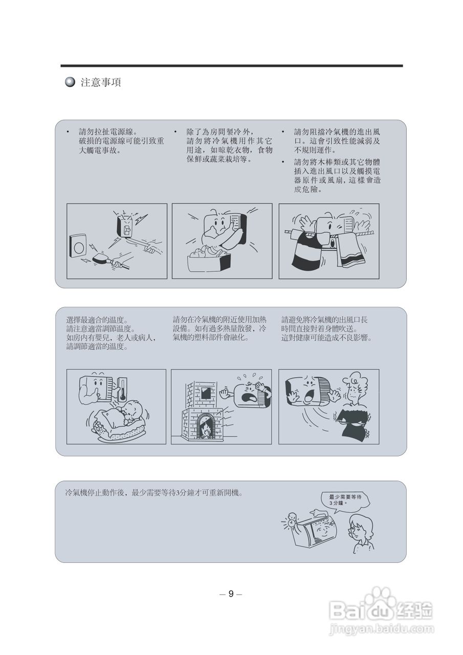 声宝AF-A7LA窗口式冷气机说明书:[3]