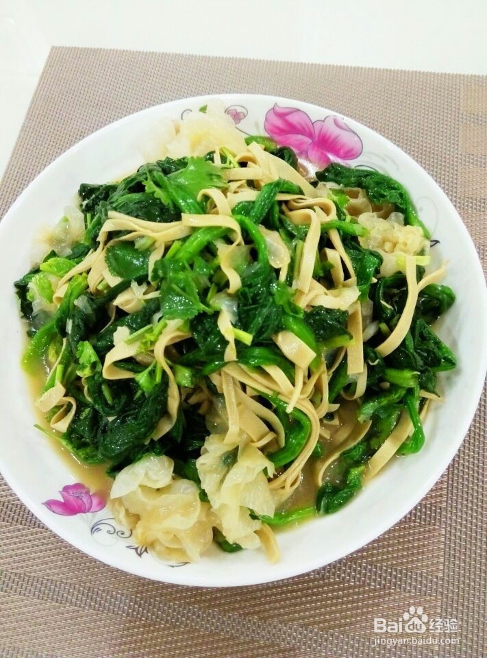 怎么在家自做凉拌菠菜