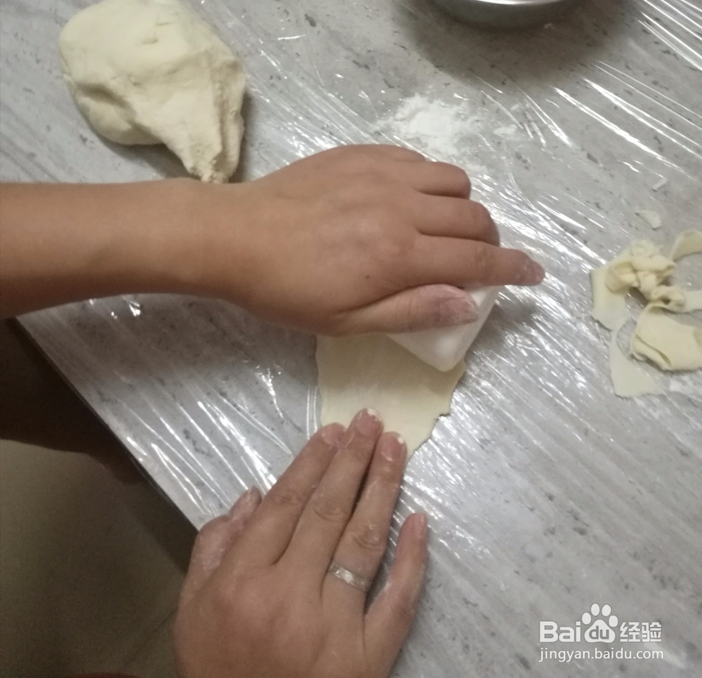 在家没撖面杖怎么做饺子皮