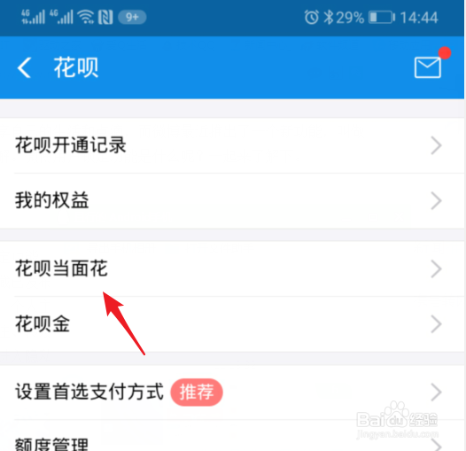 支付宝花呗当面花怎么查看使用记录