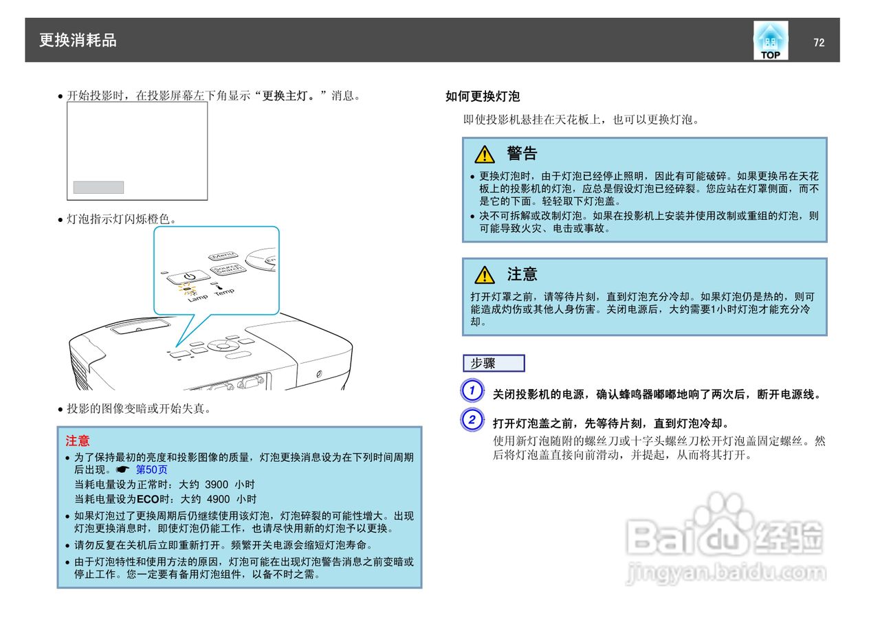 爱普生EB-X7投影仪使用说明书:[8]