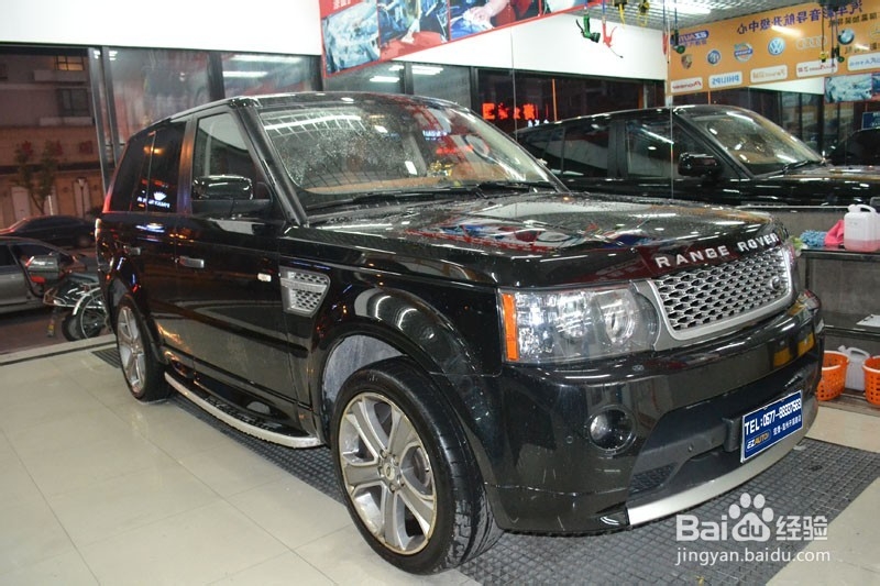 路虎揽胜汽车漆面美容镀晶的效果