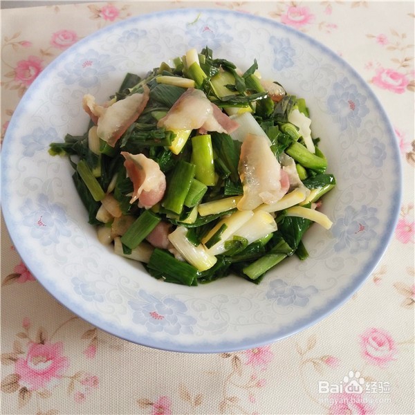 腊肉烧大蒜的做法