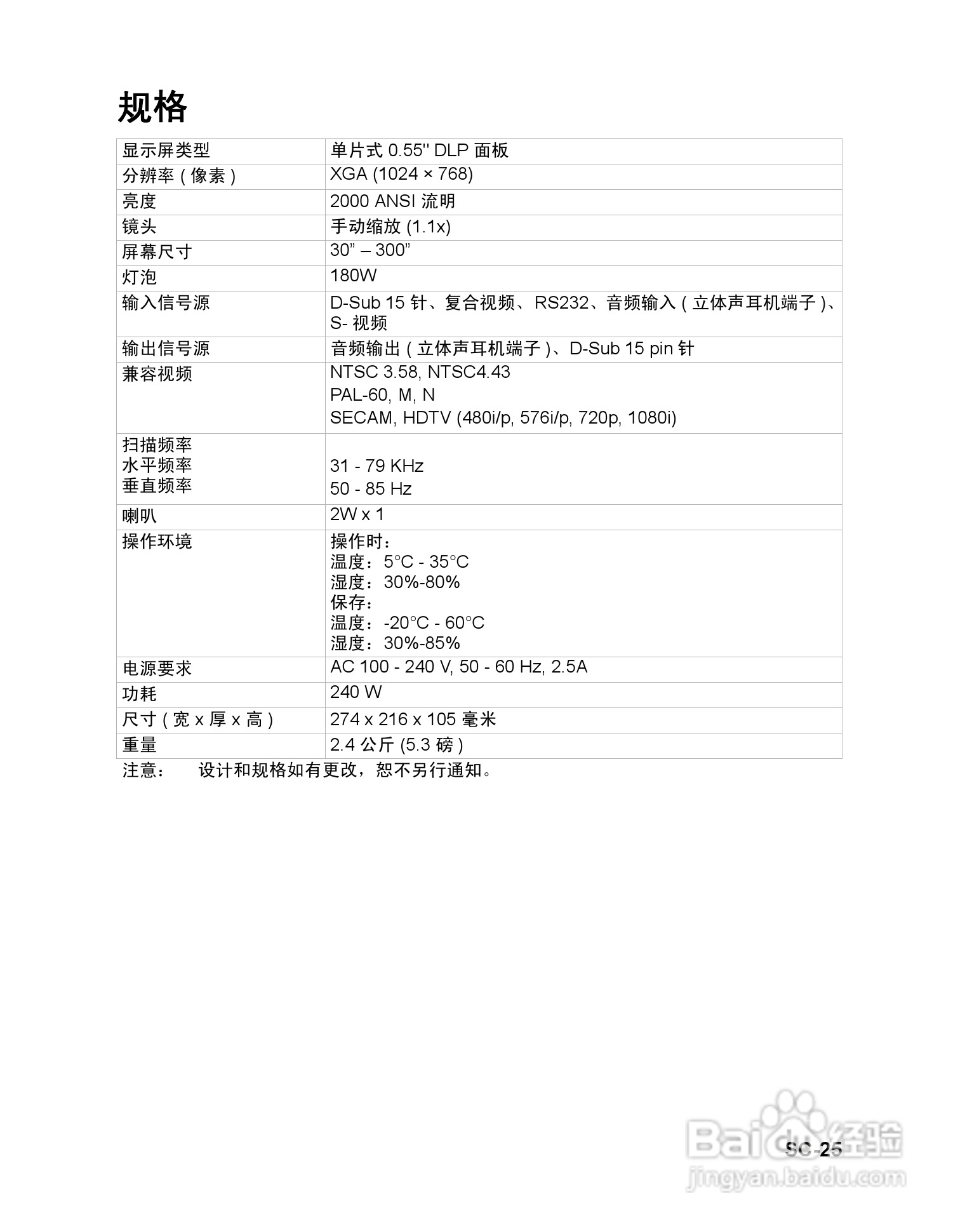 明基BenQ MP523型投影机说明书:[3]