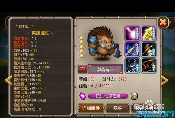 《刀塔传奇》攻略：[20]刚背猪技能详细解析