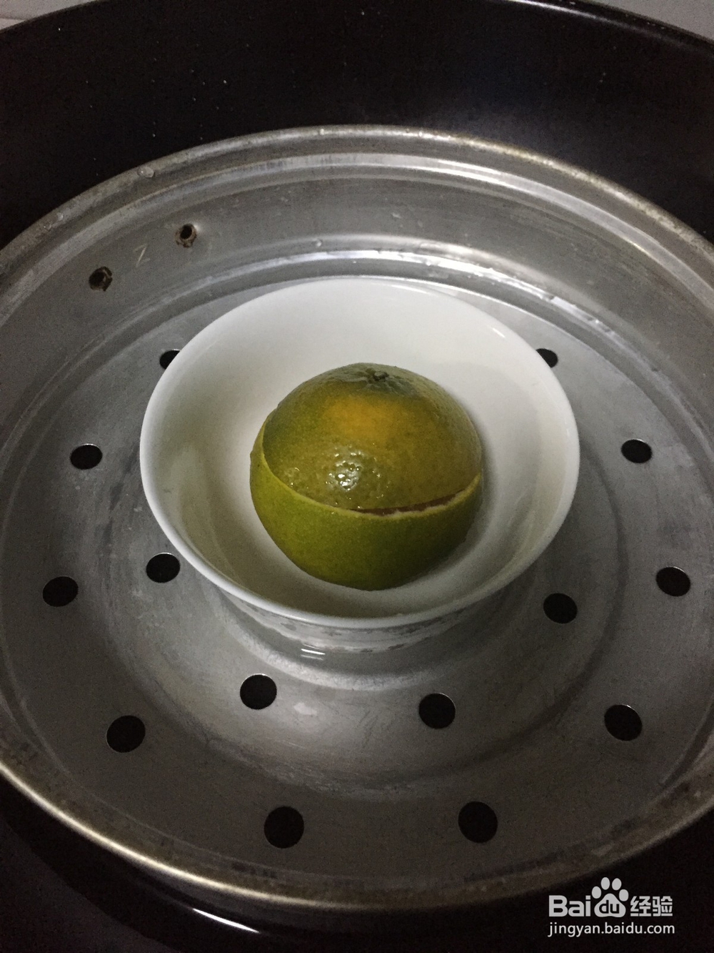 一道食疗效果倍加的自制水果---盐蒸橙子