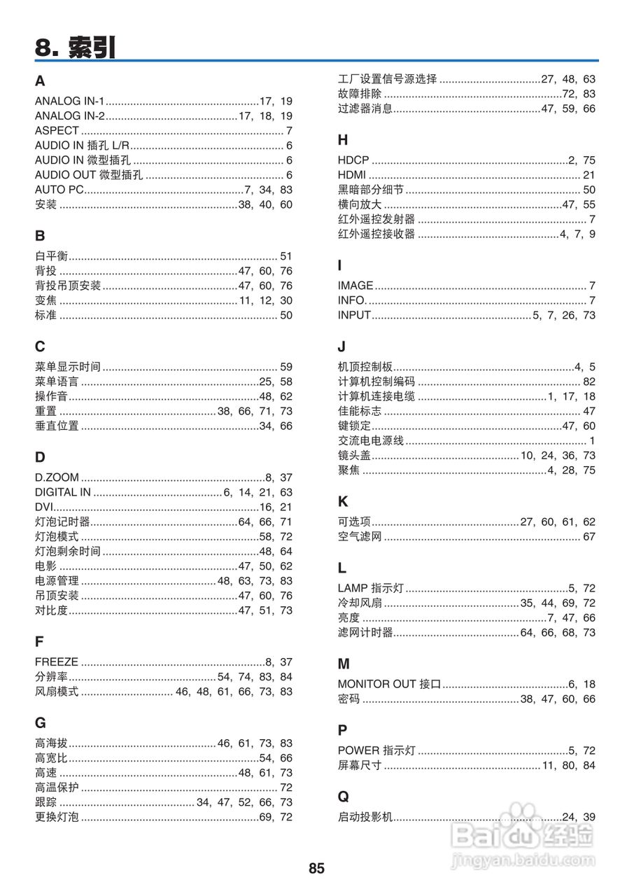 佳能LV-8300投影机使用说明书:[10]