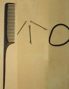 盘丸子头的方法图解