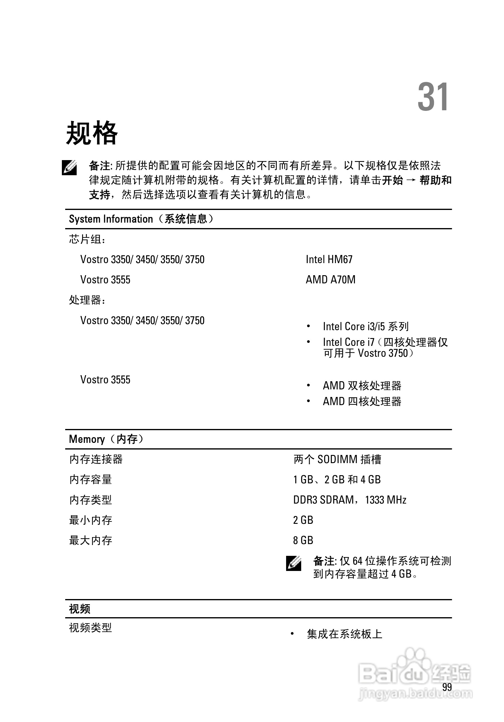 戴尔DELL Vostro 3350笔记本电脑使用说明书:[10]