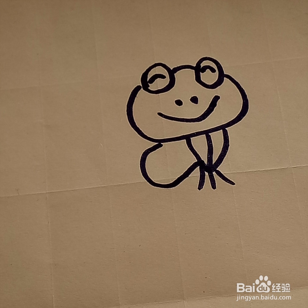 儿童趣味动物简笔画小青蛙