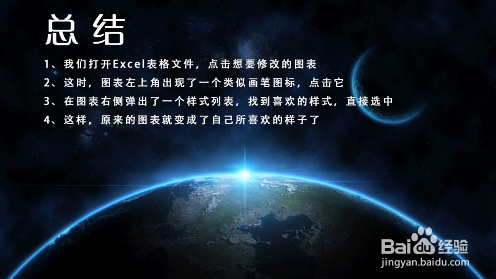Excel表格怎样修改图表样式？