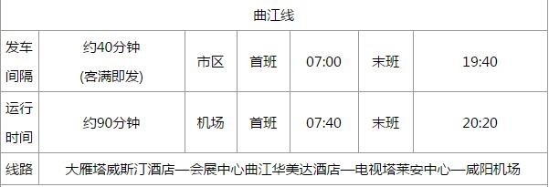 西安到咸阳机场的大巴 2015年最新线路