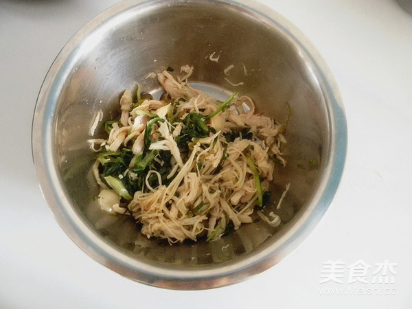 鸡肉菌菇沙拉