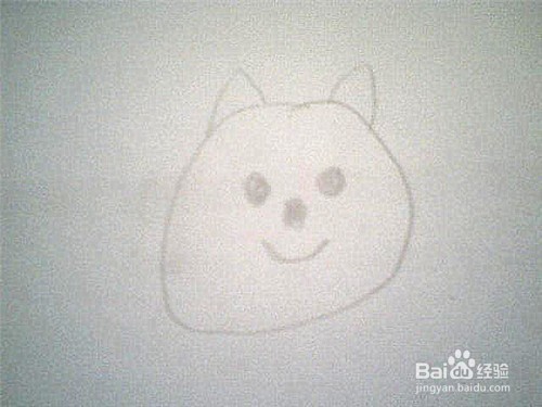 简笔画大脸猫的画法