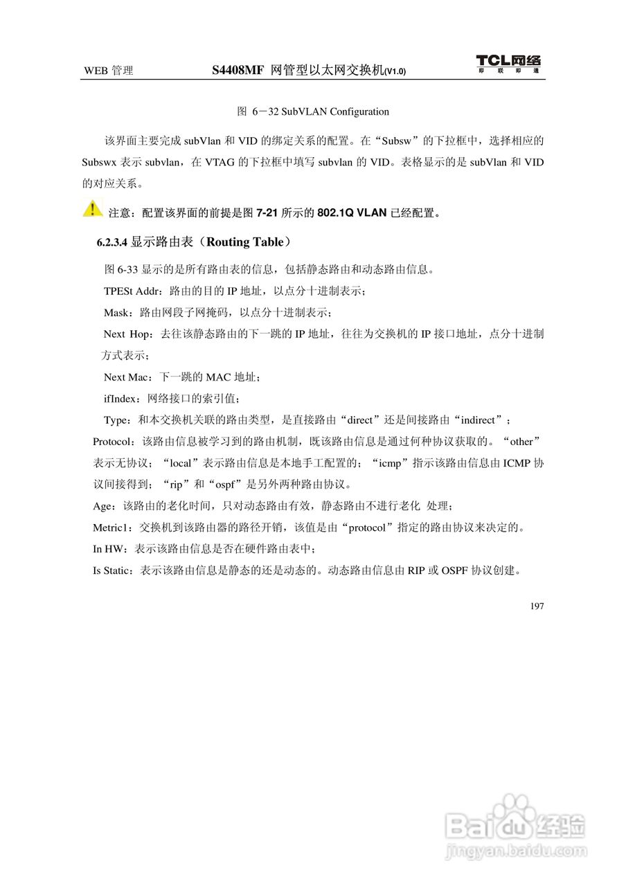 TCL S4408MF网管型以太网交换机(V1.0)说明书:[21]