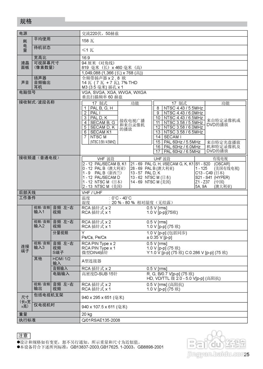 松下TC-37LE80D液晶彩电使用说明书:[3]