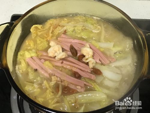 怎么简单的做虾煮娃娃菜低胆固醇版上汤