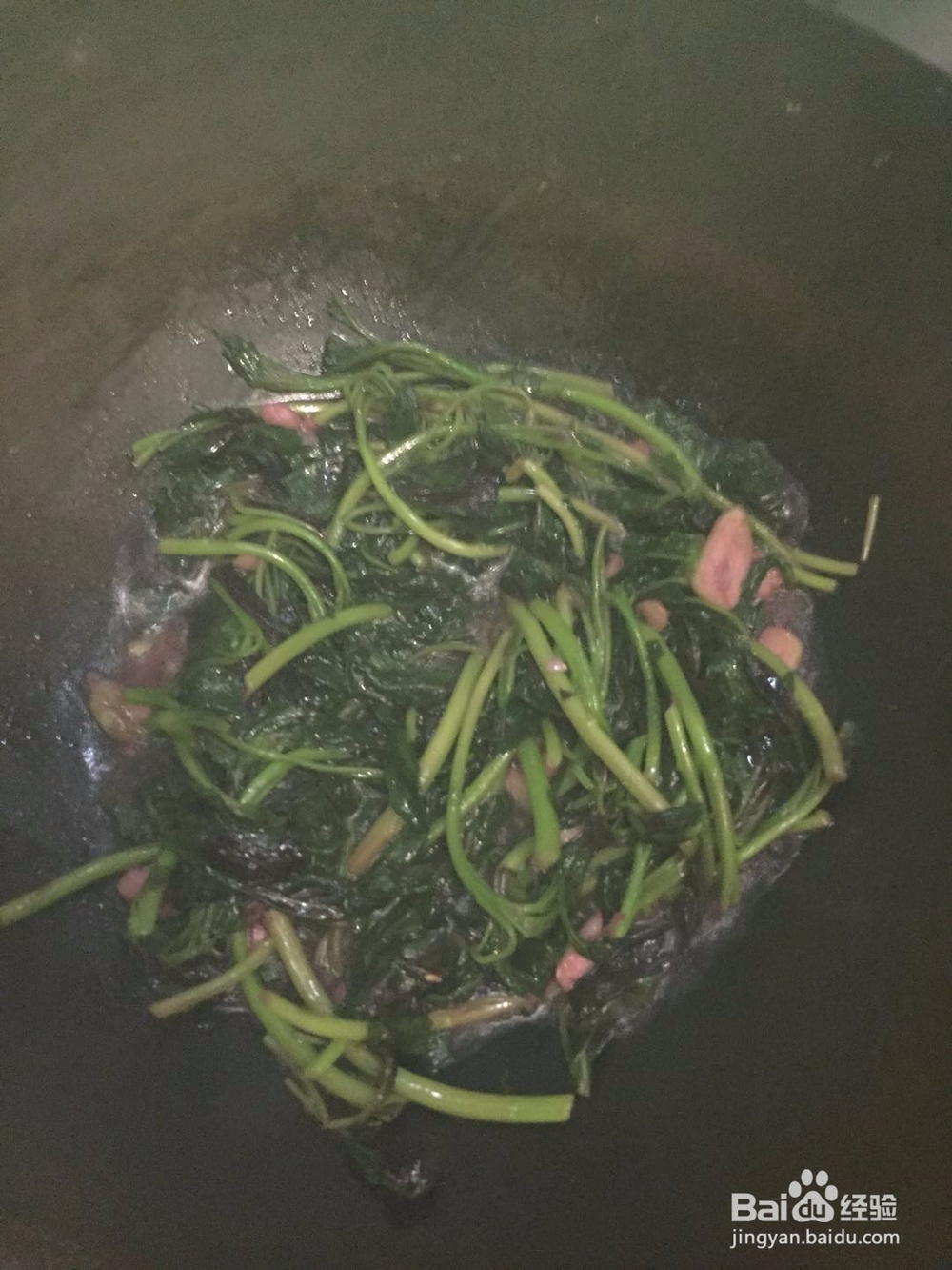 蒜香红米苋的做法