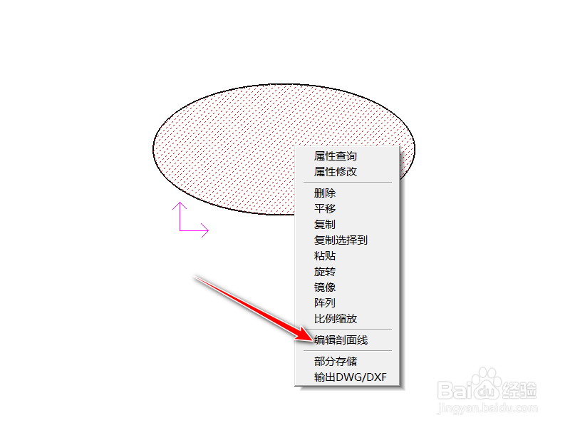 怎么给caxa中的图形打剖面线